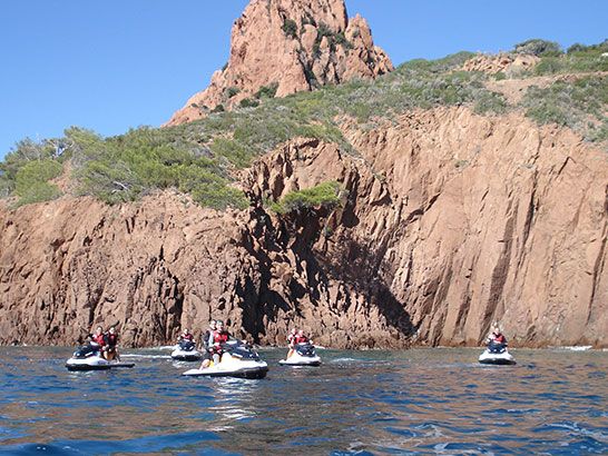 randonnée à jet ski esterel agay